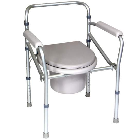 Scaun toaleta pliabil cu recipient WC, (YJ-7100C) (1 bucata)