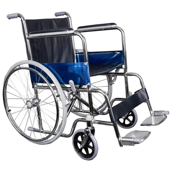 Carucior cu rotile pliabil cu suport pentru picioare, transport pacienti sau persoane cu dizabilitati