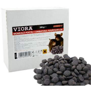 Raticid pe suport carne si legume, soareci si sobolani, 500g, avizat MS - Biocide