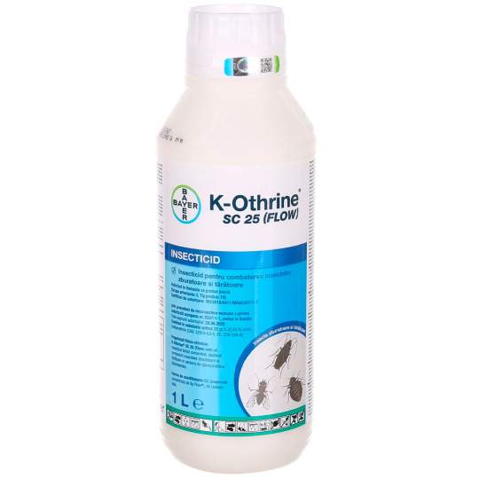 K-Othrine SC25 insecticid concentrat pentru insecte zburatoare si taratoare (1 litru) K-Othrine SC25 insecticid concentrat pentru insecte zburatoare si taratoare (1 litru)