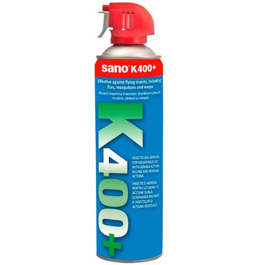 Sano K-400+ Insecticid spray impotriva insectelor zburatoare (500ml)