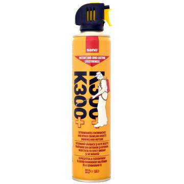 Spray SANO K-300 insecticid pentru gandaci, taratoare si alte insecte, 400ml (1 bucata)
