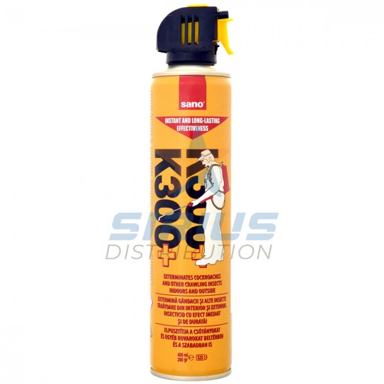 Spray SANO K-300 insecticid pentru gandaci, taratoare si alte insecte, 400ml (1 bucata)