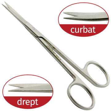 Foarfeca Iris 12cm, dreapta / curba, pentru interventii chirurgicale oftalmologie (1 bucata)