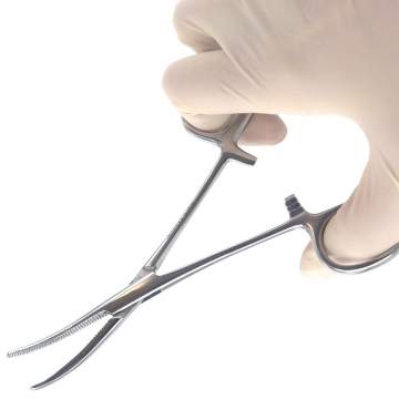 Pensa hemostatica Pean din otel inox varf drept / curb (1 bucata)