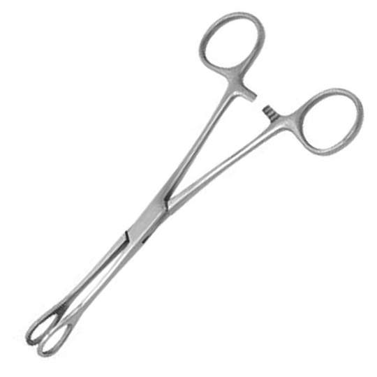 Pensa port-tampon Foerster dreapta/curba, 25cm, otel inox (1 bucata)