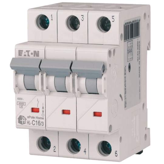 Intrerupator automat Xpole Home 16A 3P C 4.5kA HL-C16/3