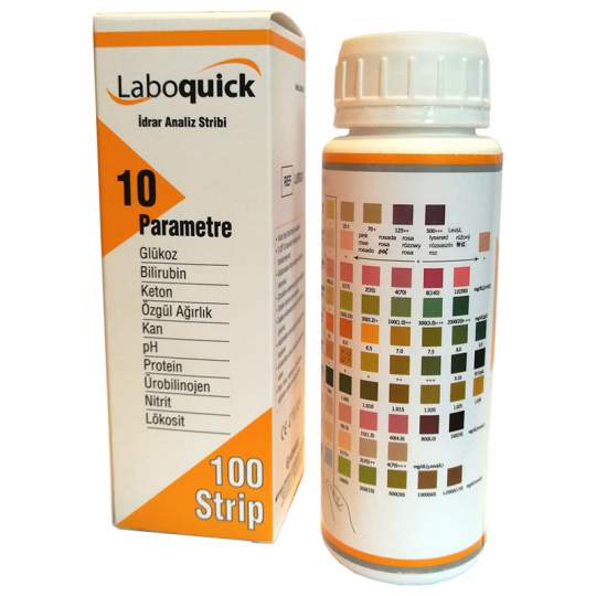 Test urina 10 parametri, diagnosticare infectii urinare - compatible BAYER, H50 (100 stripuri)