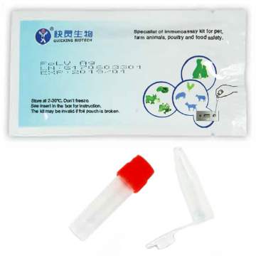 Test rapid leucemie felina Ag (FeLV) detectare antigen virus leucemie din ser, sange sau plasma (1 bucata)