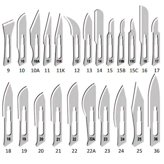 Lame bisturiu otel-carbon nr. 22 (100 bucati)