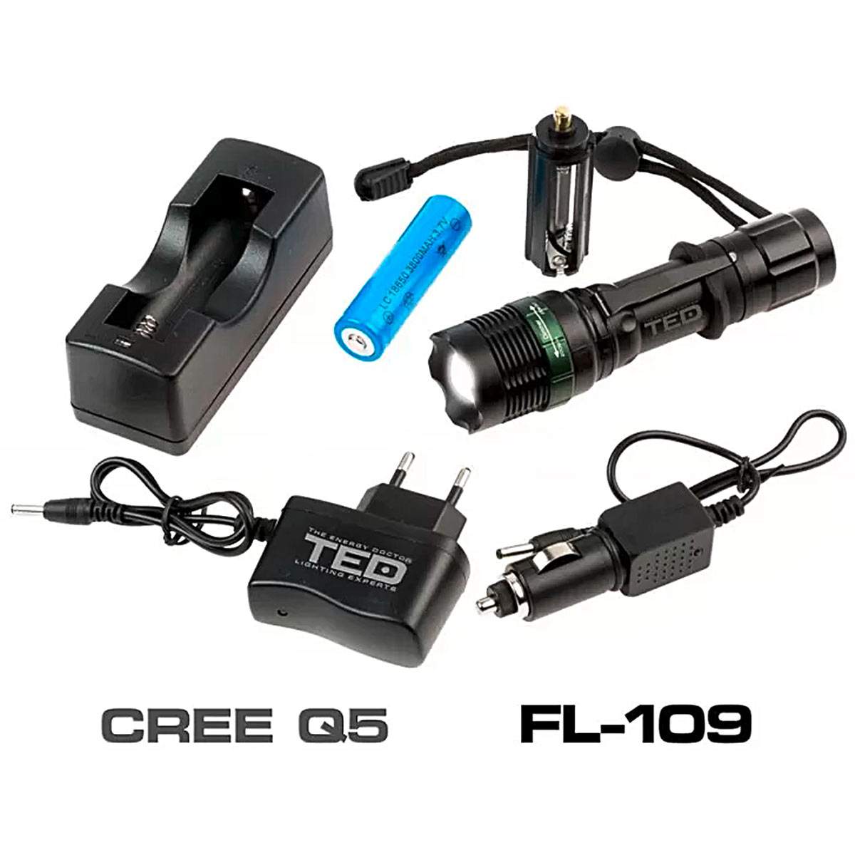 Lanterna metalica TED Electric LED