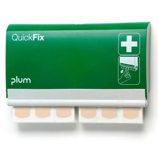Dispenser Plum QuickFix cu 90 plasturi elastici hipoalergenici Dispenser Plum QuickFix cu 90 plasturi elastici hipoalergenici