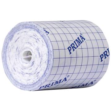 Plasture hipoalergen din netesut, elastic, pentru fixare pansamente pe intreaga lor suprafata, 10cm x10m, Prima (1 rola)
