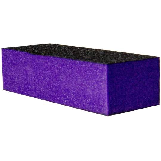 Buffer pilit sau lustruit unghii, bloc mov/negru, 9.5cm, abraziv 80 / 100 (1 bucata) Buffer pilit sau lustruit unghii, bloc mov/negru, 9.5cm, abraziv 80 / 100 (1 bucata)