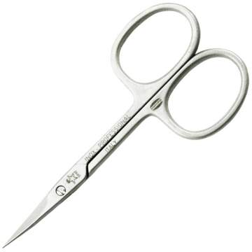 Forfecuta combinata unghii/cuticule manichiura/pedichiura, lame curbe medii, 9cm lungime, otel-inox (1 bucata)