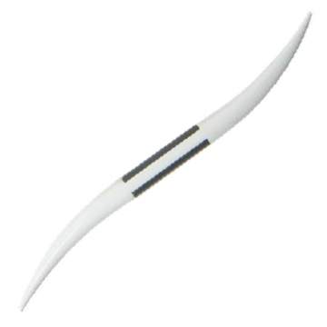 Instrument pentru aplicare gel de unghii, din material plastic, alb, 14.5 cm (1 bucata)