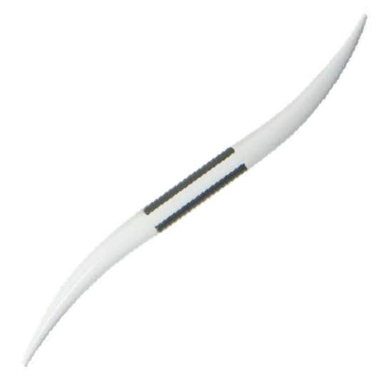 Instrument pentru aplicare gel de unghii, din material plastic, alb, 14.5 cm (1 bucata)