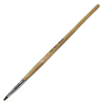 Pensula profesionala pentru gel de unghii, nr. 4 / nr. 6, par natural (1 bucata)