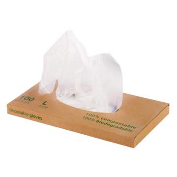 Manusi biodegradabile, unica folosinta, marimea L (100 bucati)