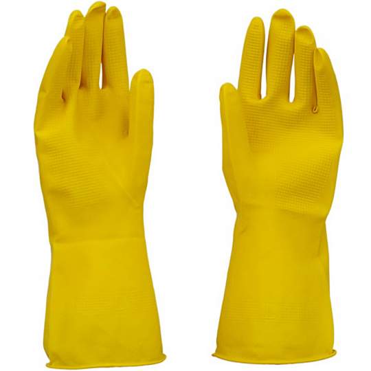 Manusi menaj galbene captusite cu pudra de bumbac, marimi S, M, L (pereche)