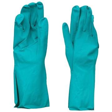 Manusi nitril antichimice antialergenice verzi, marimi M, L (1 pereche)