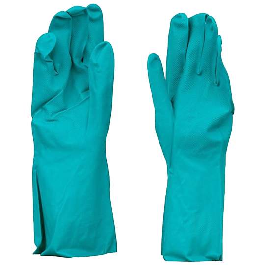 Manusi nitril antichimice antialergenice verzi, marimi M, L (1 pereche)