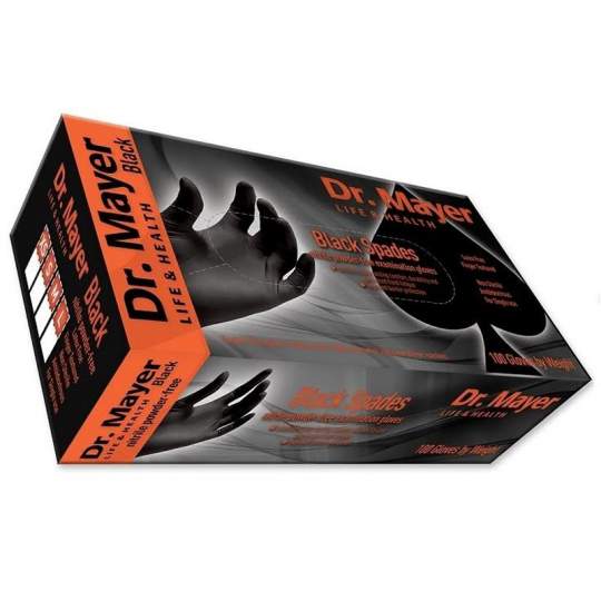 Manusi examinare nitril nepudrate negre, marimea XL - Dr. Mayer (100 bucati) Manusi examinare nitril nepudrate negre, marimea XL - Dr. Mayer (100 bucati)