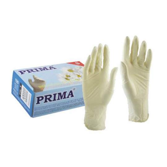 Manusi examinare latex usor pudrate - alb, XS,S,M,L,XL (100 bucati)
