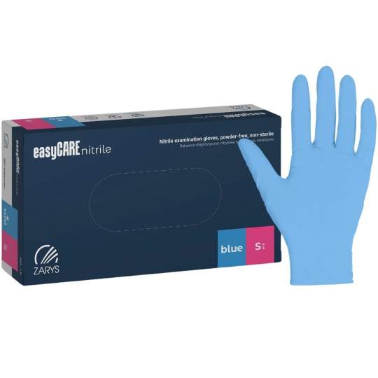Manusi nitril Albastre nepudrate marimea S, cutie 100 bucati