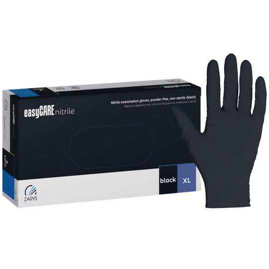 Manusi nitril Negre nepudrate marimea XL, cutie 100 bucati (1 cutie)