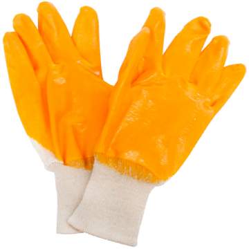 Manusi antichimice PVC cu manseta elastica textila, 25cm lungime, marime XL