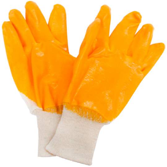 Manusi antichimice PVC cu manseta elastica textila, 25cm lungime, marime XL