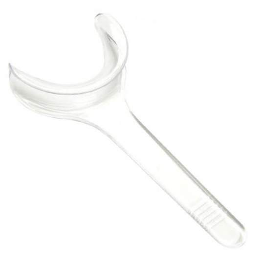 Departator bucal cu maner, transparent, plastic (1 pereche)