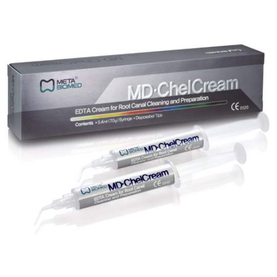 MD ChelCream - Gel EDTA cu 2 seringi x 7gr si 10 varfuri de unica folosinta (1 cutie)