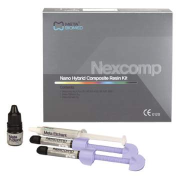 NEXCOMP Kit 7 seringi x 4 gr cu 7 nuante VITA + P&Bond + Etchant (1 cutie)