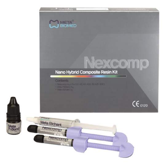 NEXCOMP Kit 7 seringi x 4 gr cu 7 nuante VITA + P&Bond + Etchant (1 cutie)