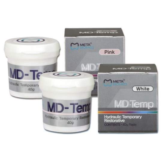 MD-Temp Plus Ciment provizoriu alb / roz 40g Meta Biomed (1 cutie)