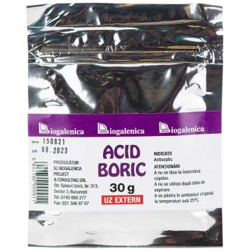 Acid boric plic 30 grame (1 bucata)