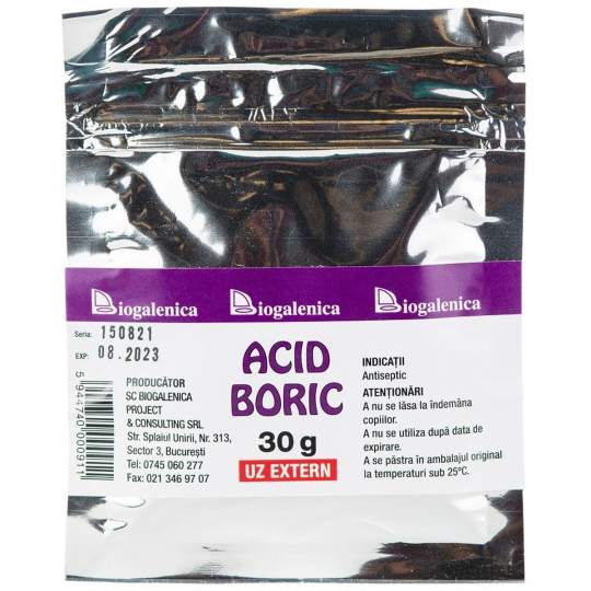 Acid boric plic 30 grame (1 bucata)