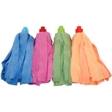 Mop podea microfibra foarte absorbant, 150g, verde, fara coada (1 bucata)