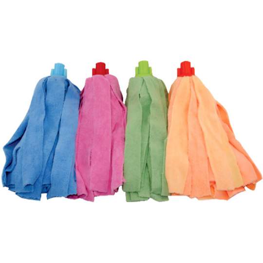 Mop podea microfibra foarte absorbant, 150g, verde, fara coada (1 bucata)