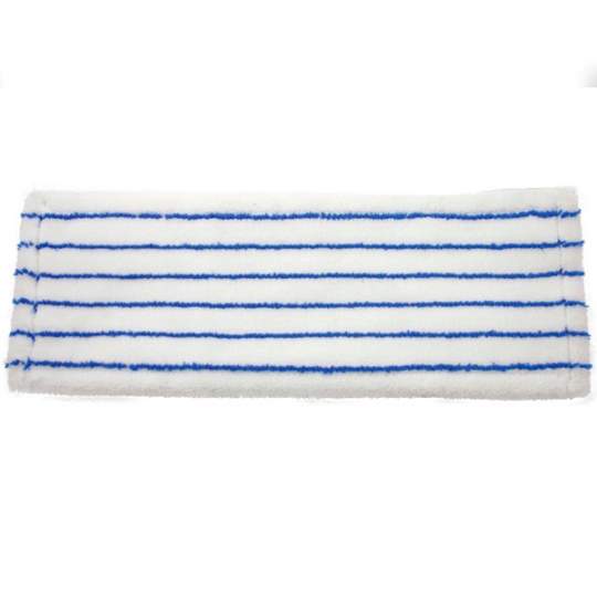 Rezerva mop plat cu buzunare, microfibra 50x18cm, flausat, alb cu dungi (1 bucata) Rezerva mop plat cu buzunare, microfibra 50x18cm, flausat, alb cu dungi (1 bucata)