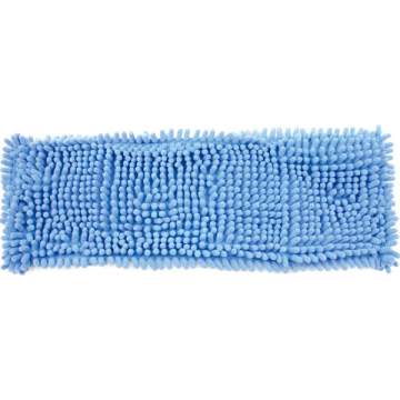 Rezerva mop plat cu buzunare, microfibra, albastru 45x15cm, fire 1cm (1 bucata)