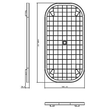 Masa plastic ovala