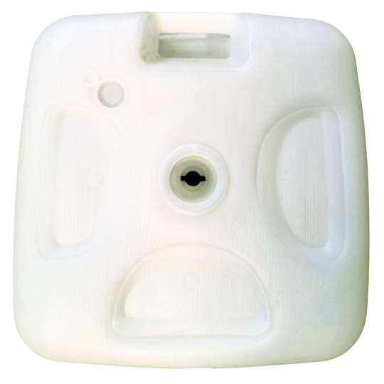 Suport umbrela plaja 50L - alb / verde
