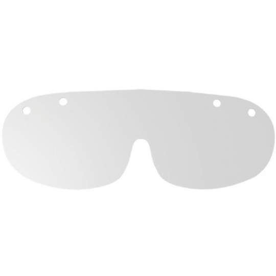 Folie transparenta pentru ecran protectie ochi, 22x68cm,unica folosinta, plastic, anti-ceata (10 bucati)