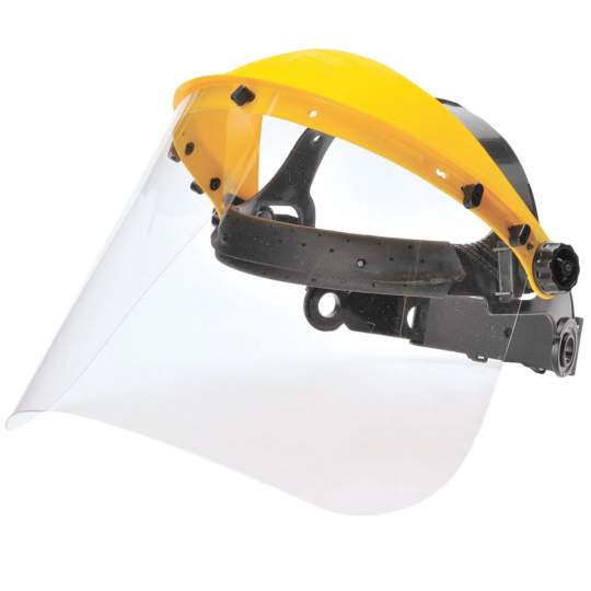 Masca protectie completa frunte, vizor transparent, policarbonat, sistem ajustabil, EN166 (1 bucata)