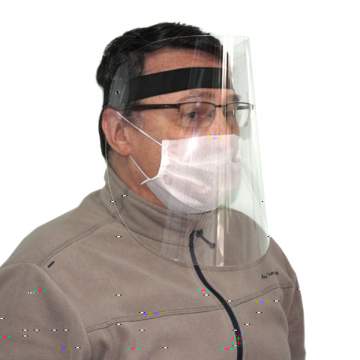 Viziera medicala, protectie totala fata, rabatabila, circumferinta ajustabila (1 bucata)