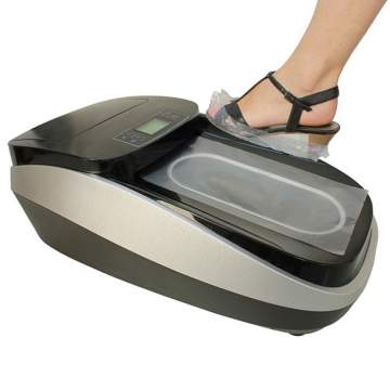 Dispenser automat folii protectie pentru acoperit incaltamintea + 2 role de folie PVC