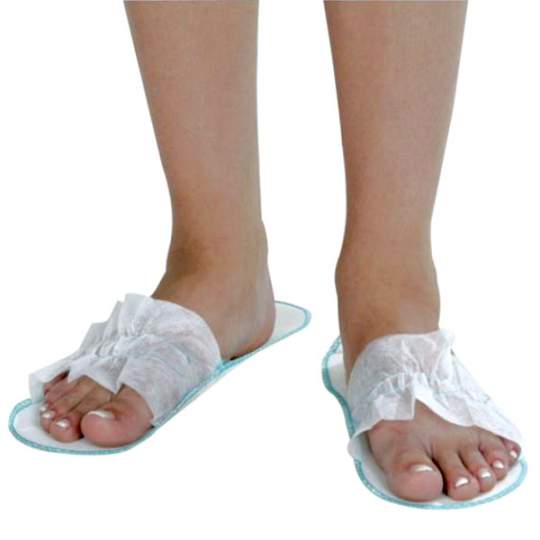 Papuci PPSB deschisi, albi (50 perechi)